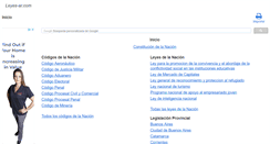 Desktop Screenshot of leyes-ar.com