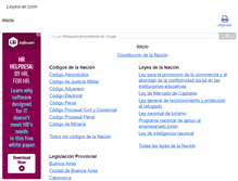 Tablet Screenshot of leyes-ar.com